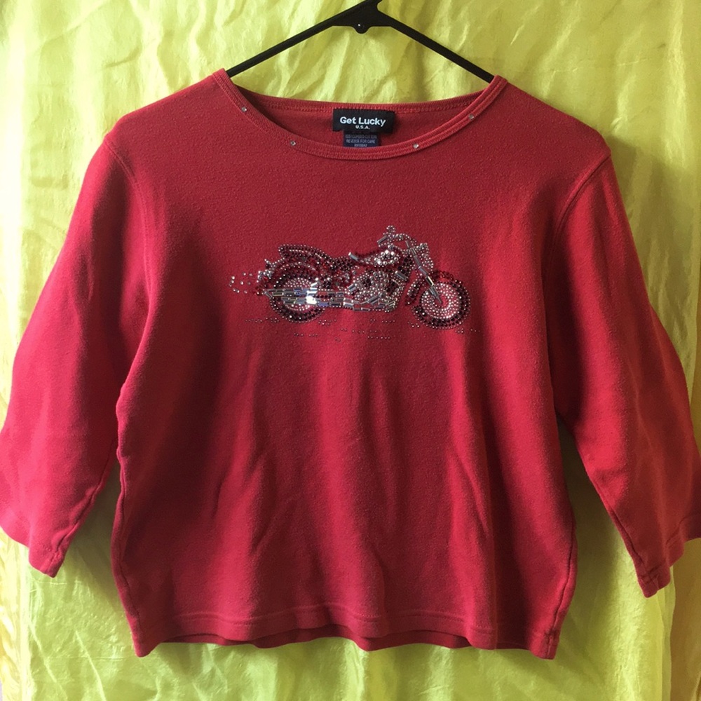 Motorcycle Bling Long Sleeved T-Shirt